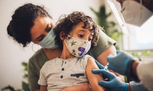 Child getting a vaccination